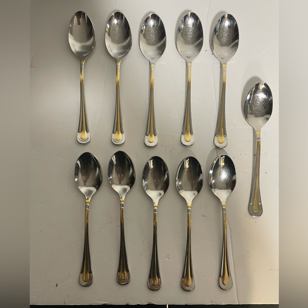 Göttlingen Stainless Steel Soup Spoon Set – 11 Pieces